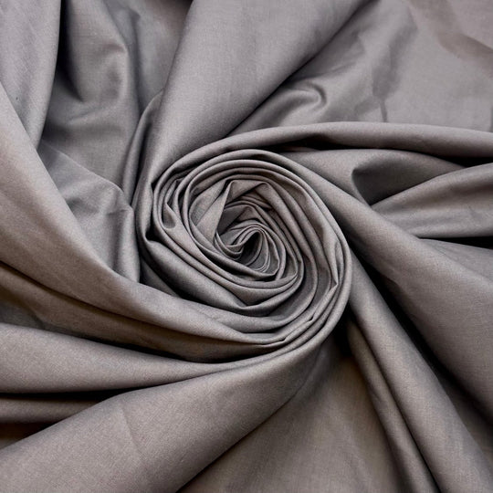 Nonlinear - Mercerized Cotton Woven - Grey - 1.55M Bundle - True Deadstock fabric Fabric by private - Sustainable Textile | FABCYCLE