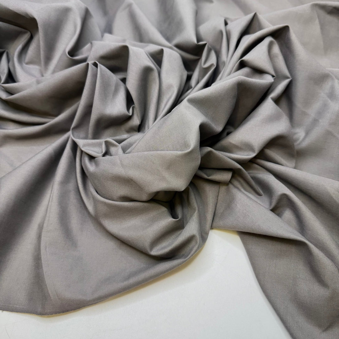 Nonlinear - Mercerized Cotton Woven - Grey - 1.55M Bundle - True Deadstock fabric Fabric by private - Sustainable Textile | FABCYCLE