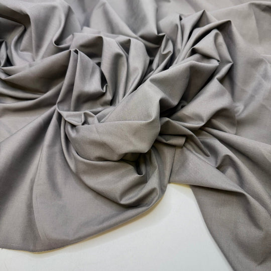 Nonlinear - Mercerized Cotton Woven - Grey - 1.55M Bundle - True Deadstock fabric Fabric by private - Sustainable Textile | FABCYCLE