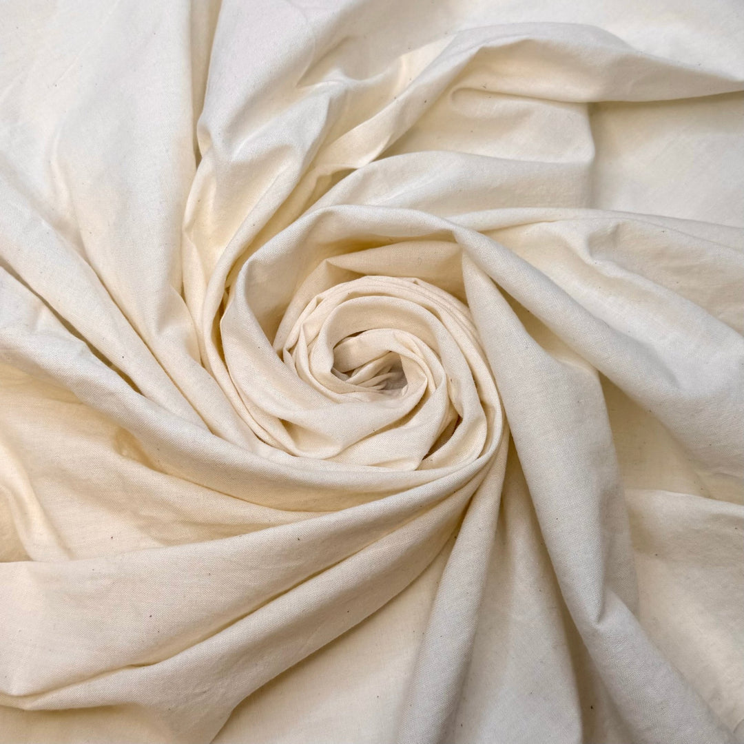 Normal Distribution - Cotton/Poly Woven - Cream - 2.3M Bundle - True Deadstock fabric Fabric by private - Sustainable Textile | FABCYCLE