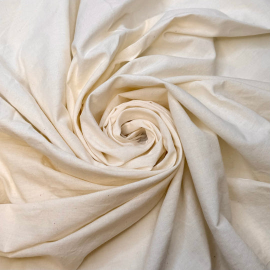 Normal Distribution - Cotton/Poly Woven - Cream - 2.3M Bundle - True Deadstock fabric Fabric by private - Sustainable Textile | FABCYCLE