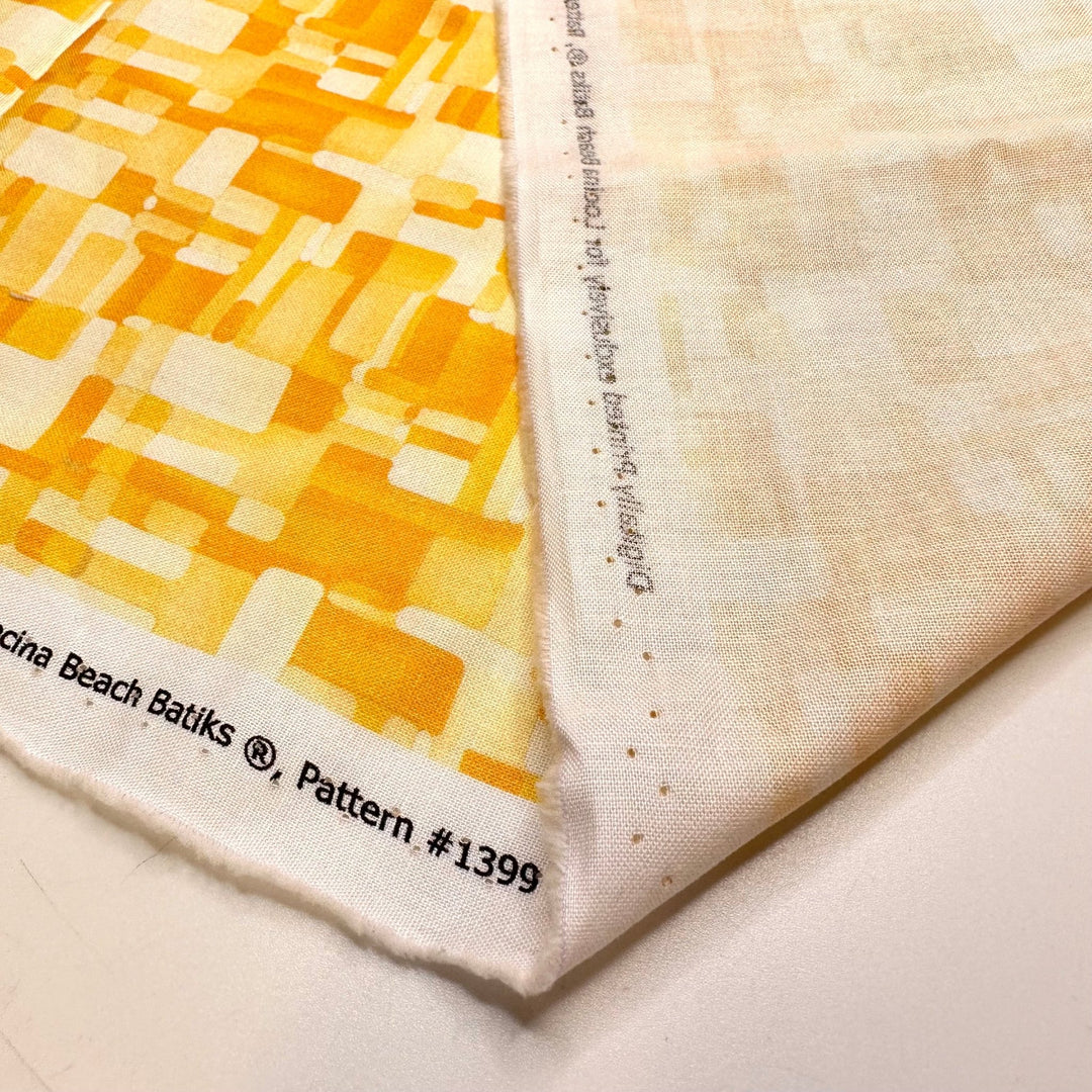 North Star - Cotton Woven - Yellow Abstract - 1.1M Bundle - True Deadstock fabric Fabric by private - Sustainable Textile | FABCYCLE