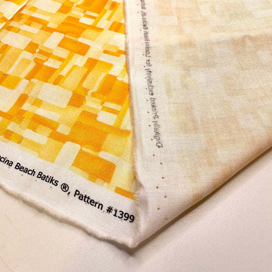North Star - Cotton Woven - Yellow Abstract - 1.1M Bundle - True Deadstock fabric Fabric by private - Sustainable Textile | FABCYCLE