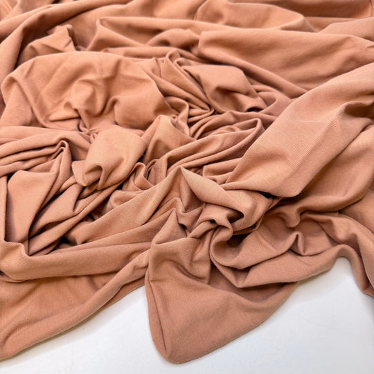 Not Enough Layers - Jersey Cotton/Bamboo Knit - Beige - 1.5M Bundle - True Deadstock fabric Fabric by private - Sustainable Textile | FABCYCLE