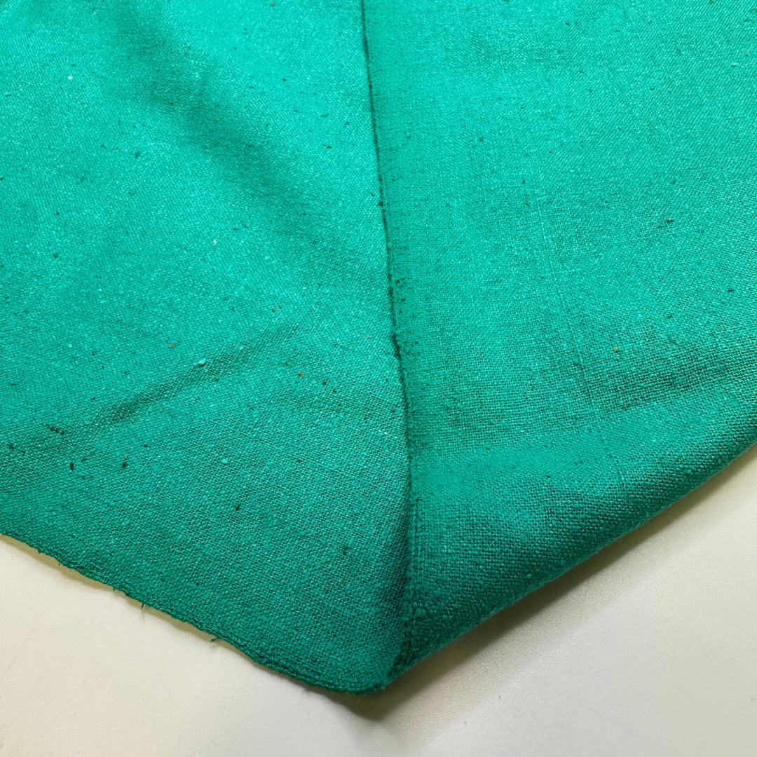 Not Everything Is What It Seams - Noil Silk Woven - Teal - 2.2M Bundle - True Deadstock fabric Fabric by private - Sustainable Textile | FABCYCLE