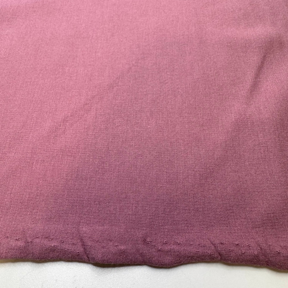 Not The Gumdrop Buttons - Jersey Fleece Bamboo Blend Knit - Dark Pink - 0.95M Bundle - True Deadstock fabric Fabric by private - Sustainable Textile | FABCYCLE