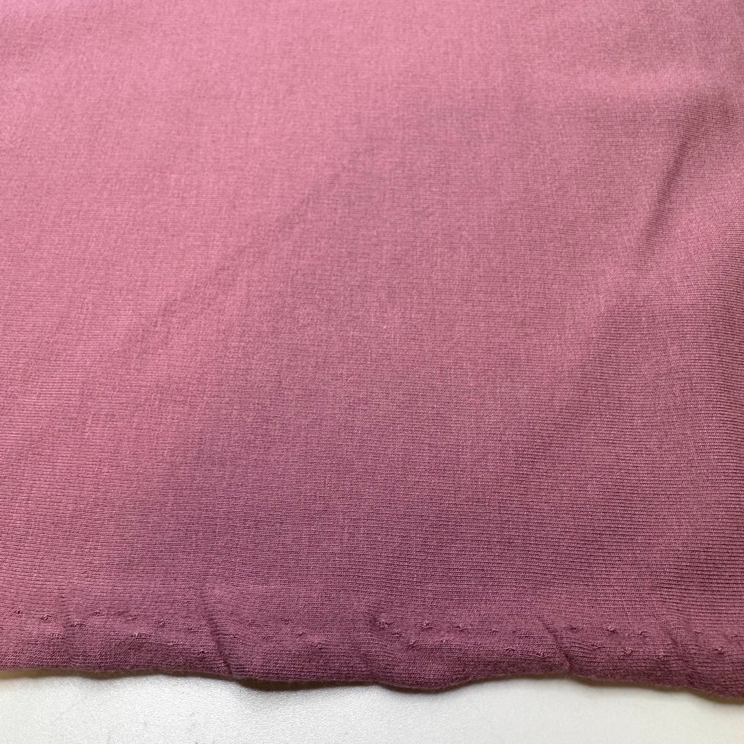 Not The Gumdrop Buttons - Jersey Fleece Bamboo Blend Knit - Dark Pink - 0.95M Bundle - True Deadstock fabric Fabric by private - Sustainable Textile | FABCYCLE