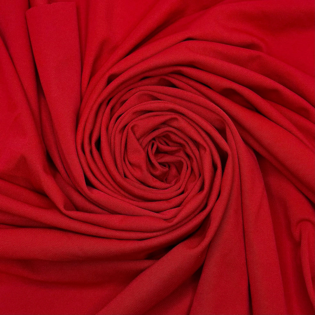 Nothing But Knits - Jersey Polyester Blend Knit - Red - 3M Bundle - True Deadstock fabric Fabric by private - Sustainable Textile | FABCYCLE