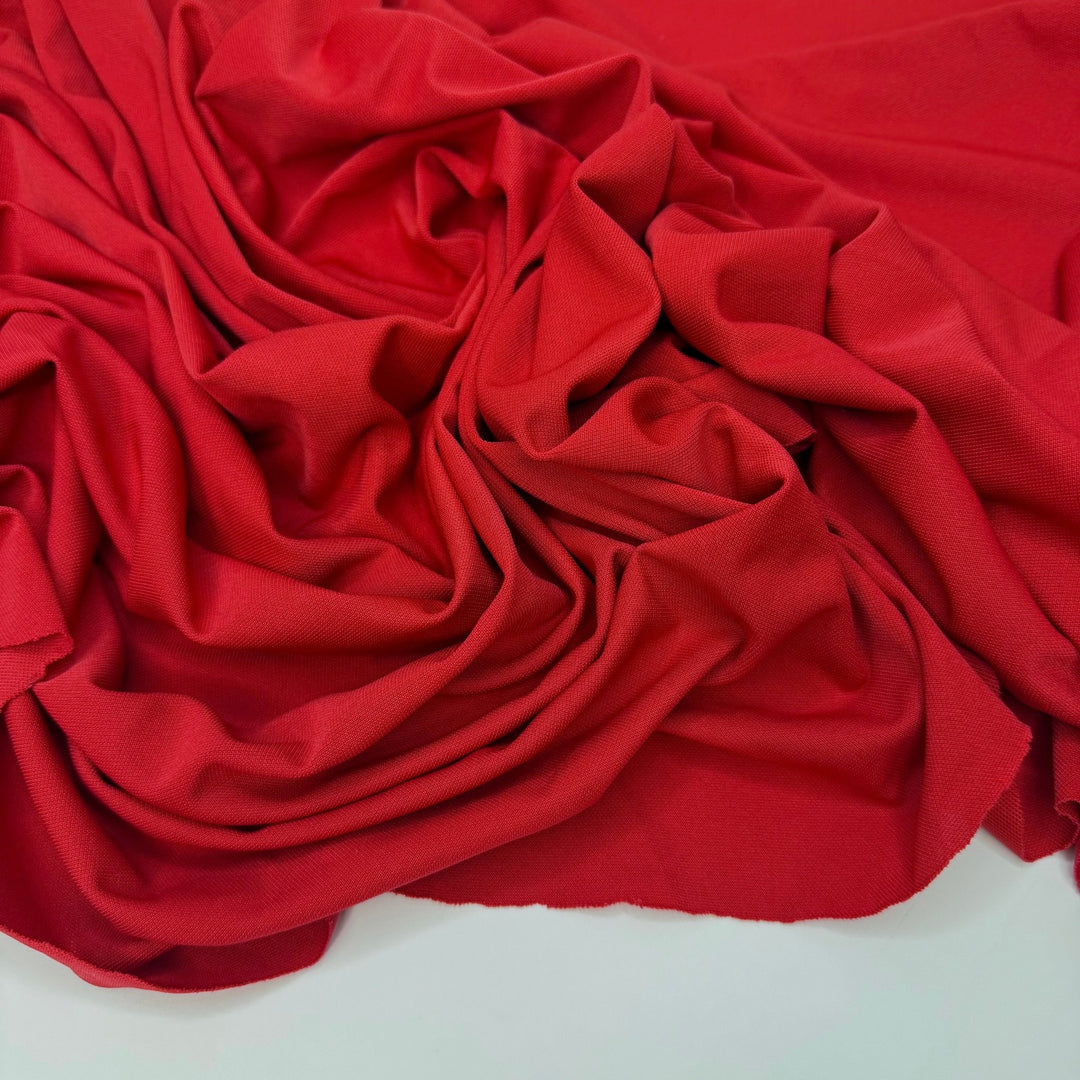 Nothing But Knits - Jersey Polyester Blend Knit - Red - 3M Bundle - True Deadstock fabric Fabric by private - Sustainable Textile | FABCYCLE
