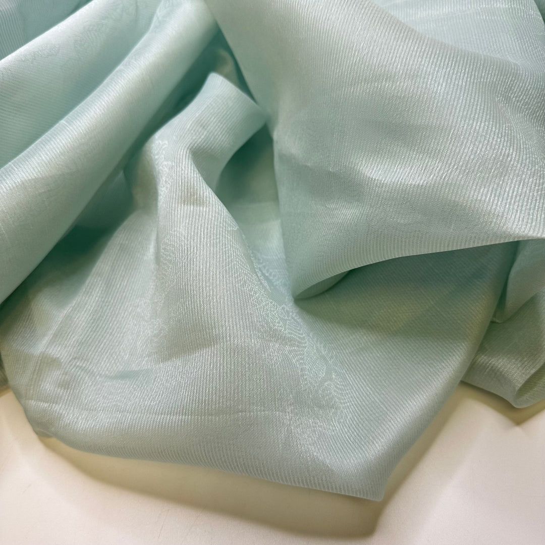 Notting Hill - Polyester Blend Woven - Light Blue Floral - 1.35M Bundle - True Deadstock fabric Fabric by private - Sustainable Textile | FABCYCLE