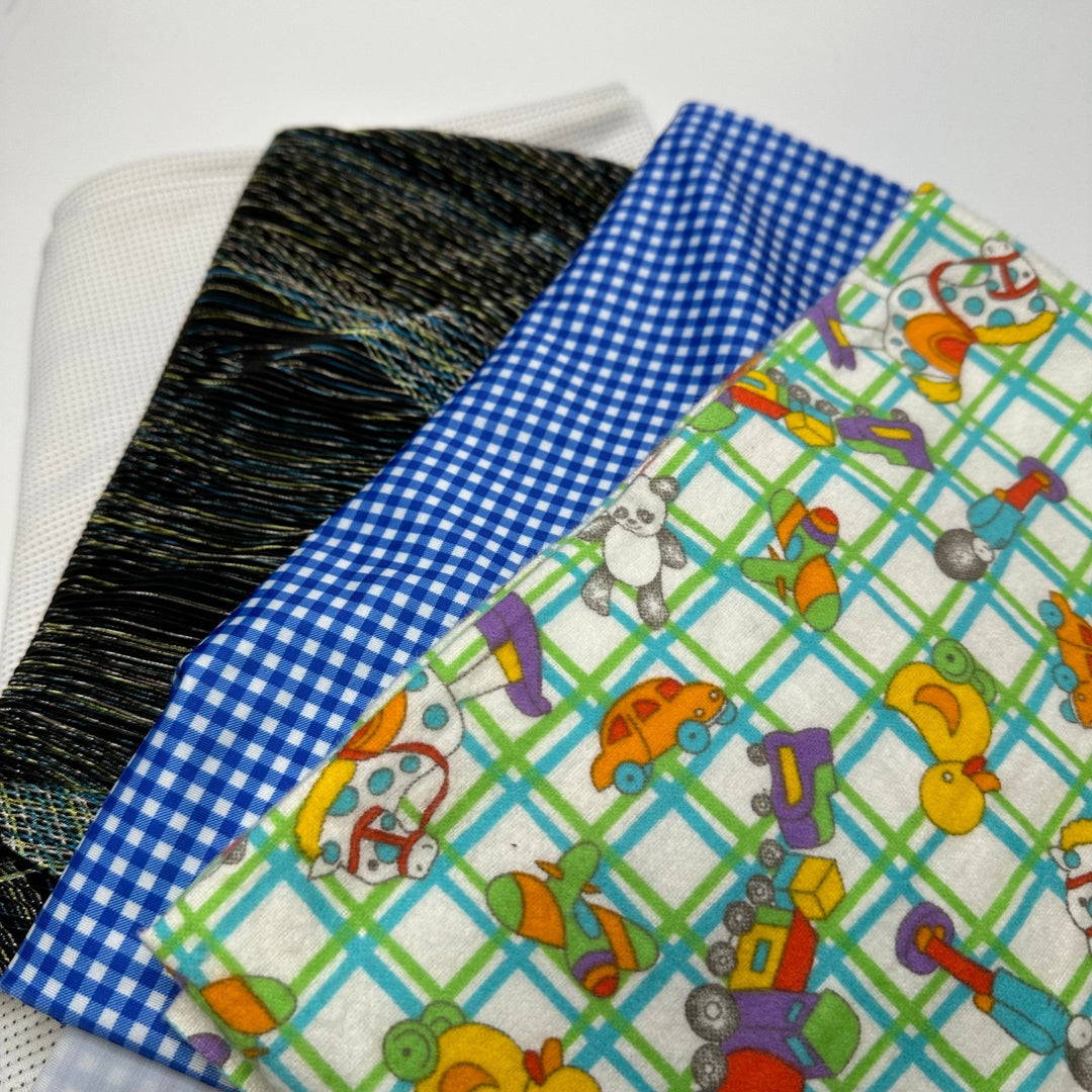 Nursery Games - Small Bundles - Fun 4 Pack - True Deadstock Fabric Fabric by FABCYCLE shop - Sustainable Textile | FABCYCLE
