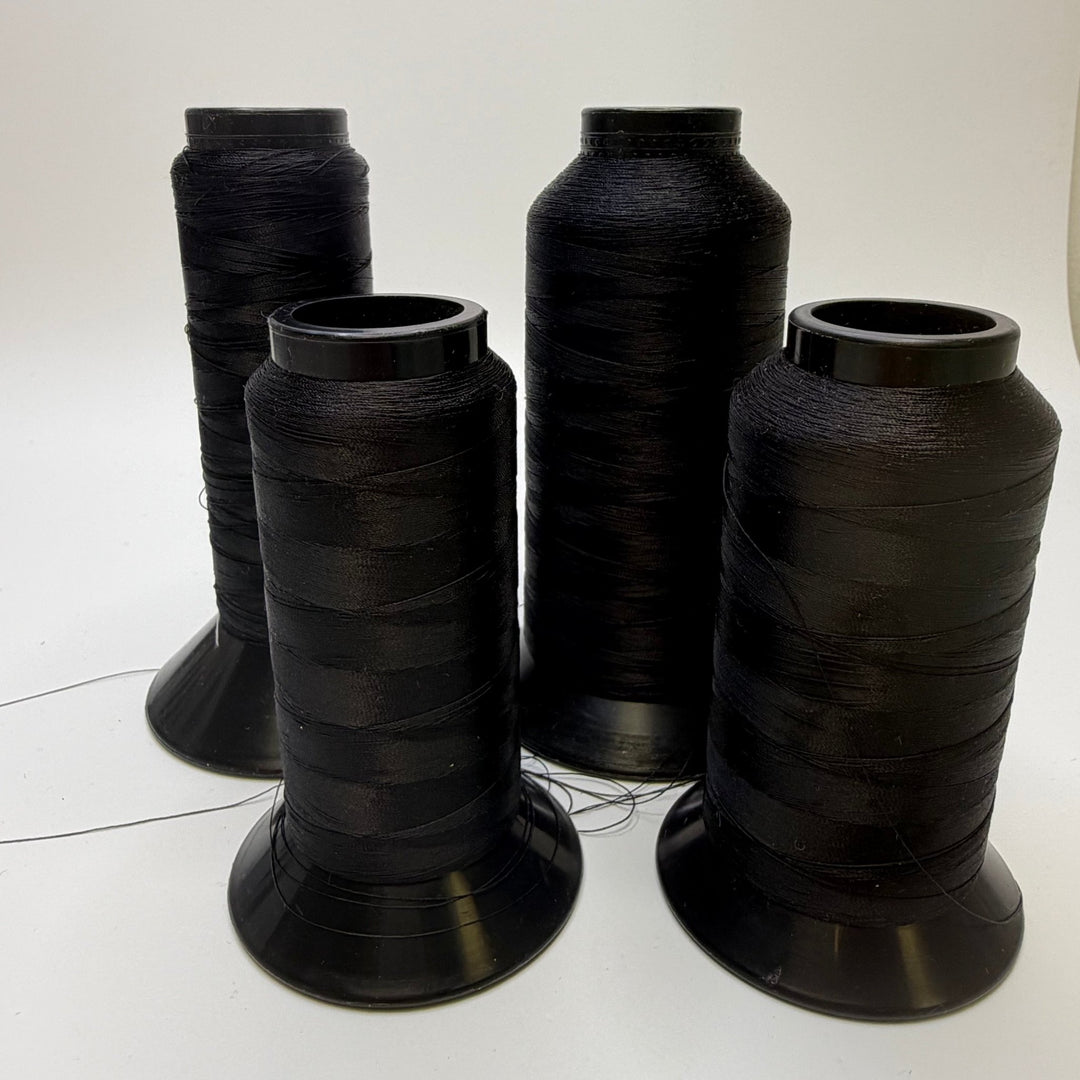 Nylon Embroidery Thread - Black - 4 Pack - True Deadstock supplies Fabric by private - Sustainable Textile | FABCYCLE