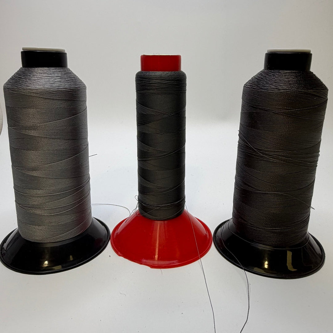 Nylon Embroidery Thread - Dark Grey - 3 Pack - True Deadstock supplies Fabric by private - Sustainable Textile | FABCYCLE