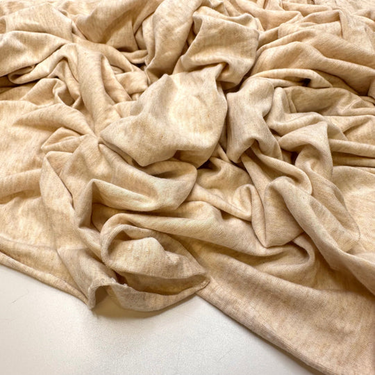 Oat Milk - Jersey Bamboo Blend Knit - Cream - 1.2M Bundle - True Deadstock fabric Fabric by private - Sustainable Textile | FABCYCLE
