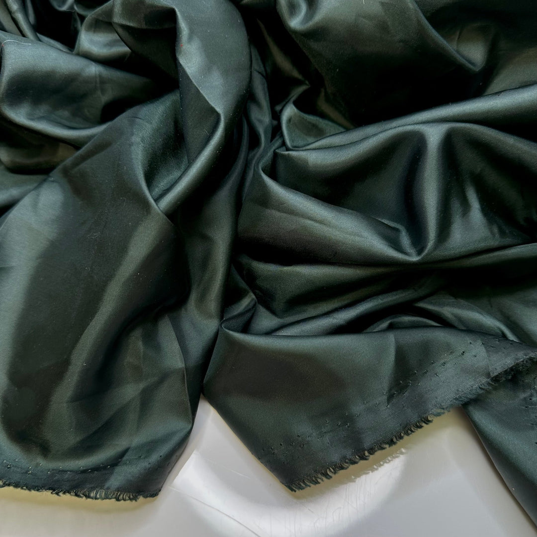 Obscure Ice Cream Flavours - Polyester Blend Woven - Dark Green - 1.35M Bundle - True Deadstock fabric Fabric by private - Sustainable Textile | FABCYCLE