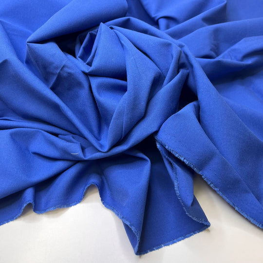 Ocean Blue - Poly/Cotton Woven - Blue - 1.1M Bundle - True Deadstock fabric Fabric by private - Sustainable Textile | FABCYCLE
