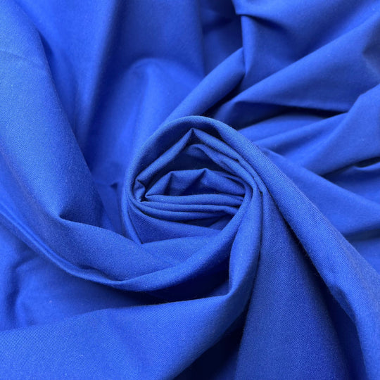 Ocean Blue - Poly/Cotton Woven - Blue - 1.1M Bundle - True Deadstock fabric Fabric by private - Sustainable Textile | FABCYCLE