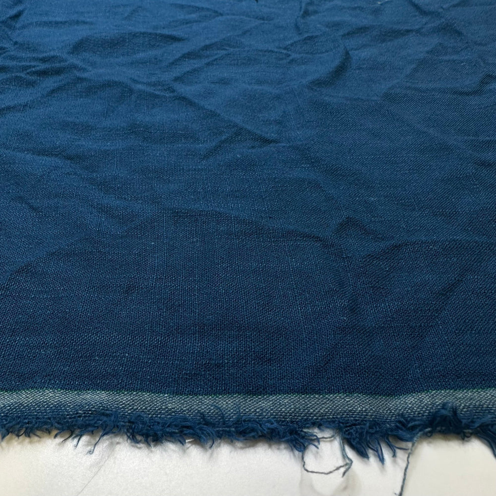 Ocean Inspirations - Linen/Cotton Woven - Dark Teal Blue - 1.1M Bundle - True Deadstock fabric Fabric by private - Sustainable Textile | FABCYCLE