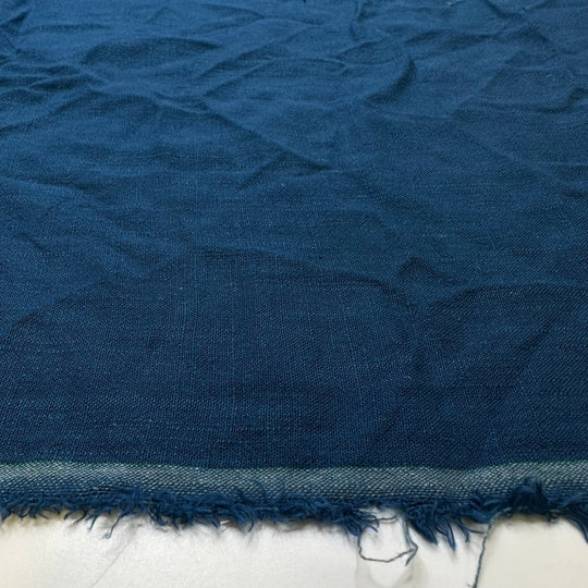 Ocean Inspirations - Linen/Cotton Woven - Dark Teal Blue - 1.1M Bundle - True Deadstock fabric Fabric by private - Sustainable Textile | FABCYCLE