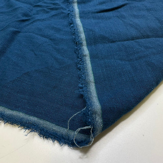 Ocean Inspirations - Linen/Cotton Woven - Dark Teal Blue - 1.1M Bundle - True Deadstock fabric Fabric by private - Sustainable Textile | FABCYCLE
