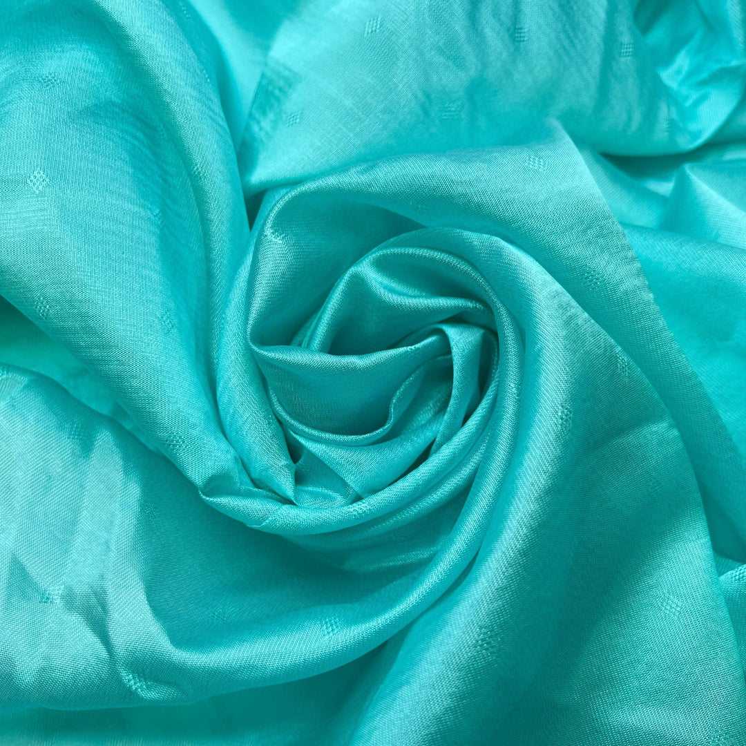 Office After Party - Vintage Poly Woven - Dark Mint Green Geometric - 1.8M Bundle - True Deadstock fabric Fabric by private - Sustainable Textile | FABCYCLE