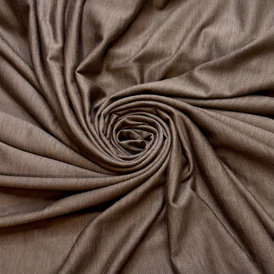 Old Growth Forests - Jersey Wool Blend Knit - Light Brown - Bundles - True Deadstock fabric Fabric by private - Sustainable Textile | FABCYCLE