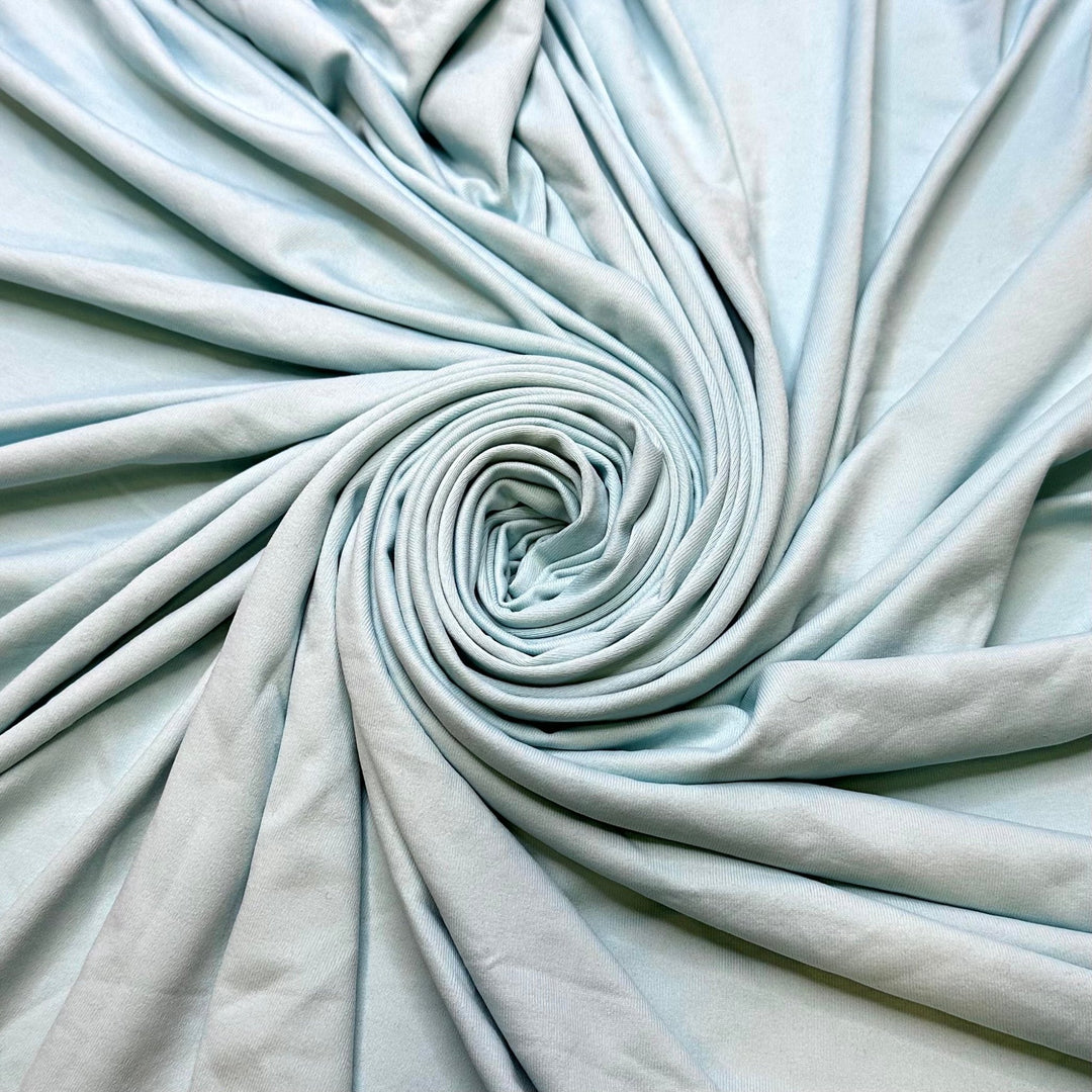 Ole Blue Eyes - Jersey Poly/Spandex Knit - Light Blue - 1.4M Bundle - True Deadstock fabric Fabric by private - Sustainable Textile | FABCYCLE