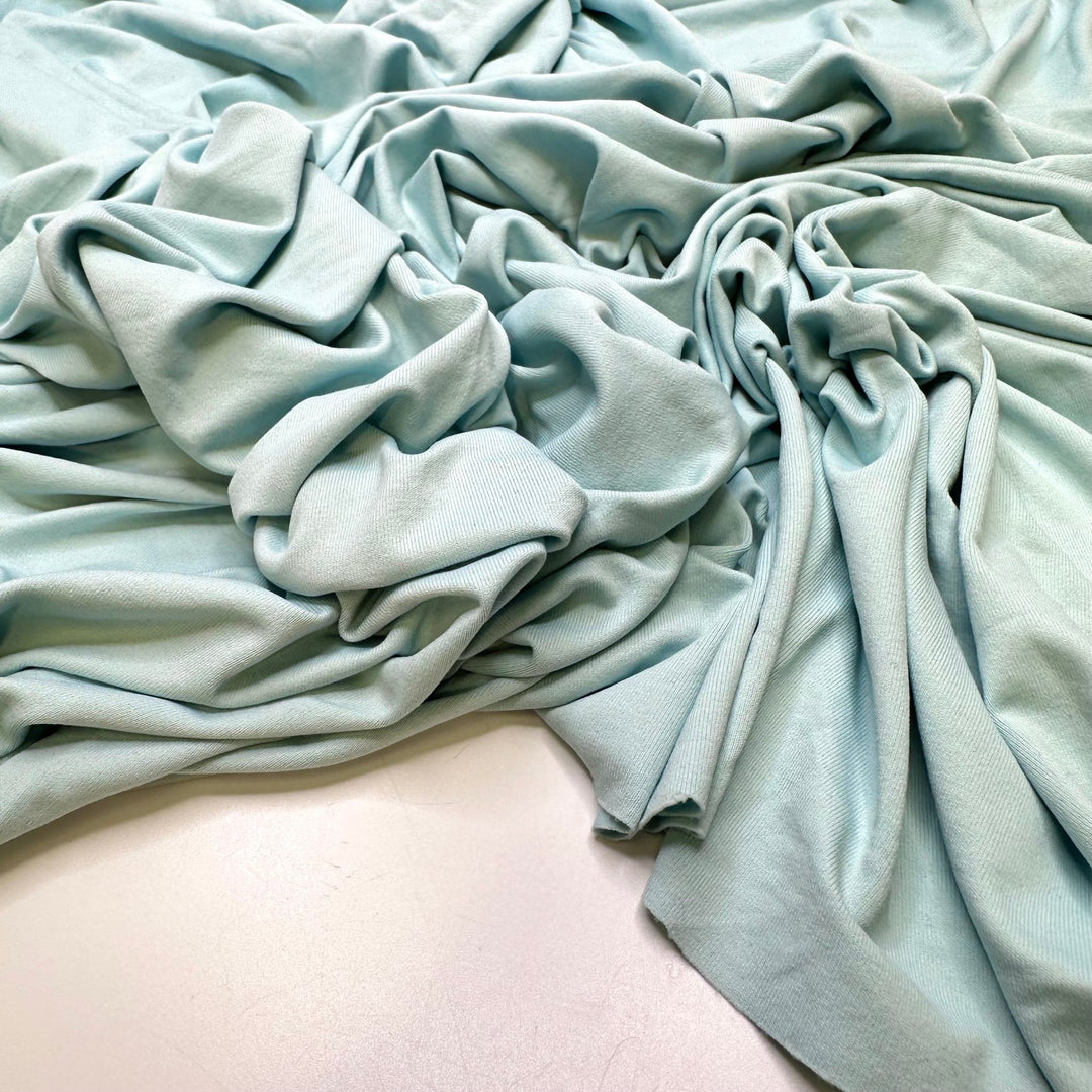 Ole Blue Eyes - Jersey Poly/Spandex Knit - Light Blue - 1.4M Bundle - True Deadstock fabric Fabric by private - Sustainable Textile | FABCYCLE