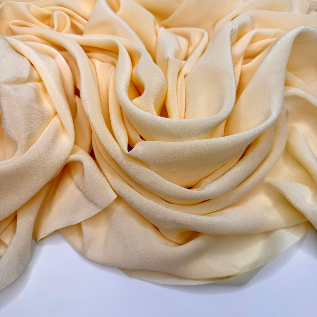 Olive You Dad - Crepe Silk Woven - Cream - 2.7M Bundle - True Deadstock fabric Fabric by private - Sustainable Textile | FABCYCLE