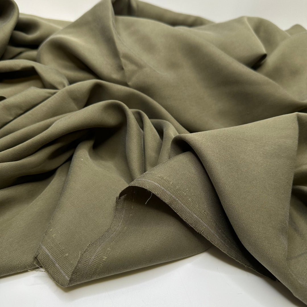 Olive You - Tencel Woven - Olive Green - Bundles - True Deadstock fabric Fabric by private - Sustainable Textile | FABCYCLE