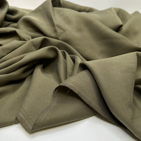 Olive You - Tencel Woven - Olive Green - Bundles - True Deadstock fabric Fabric by private - Sustainable Textile | FABCYCLE