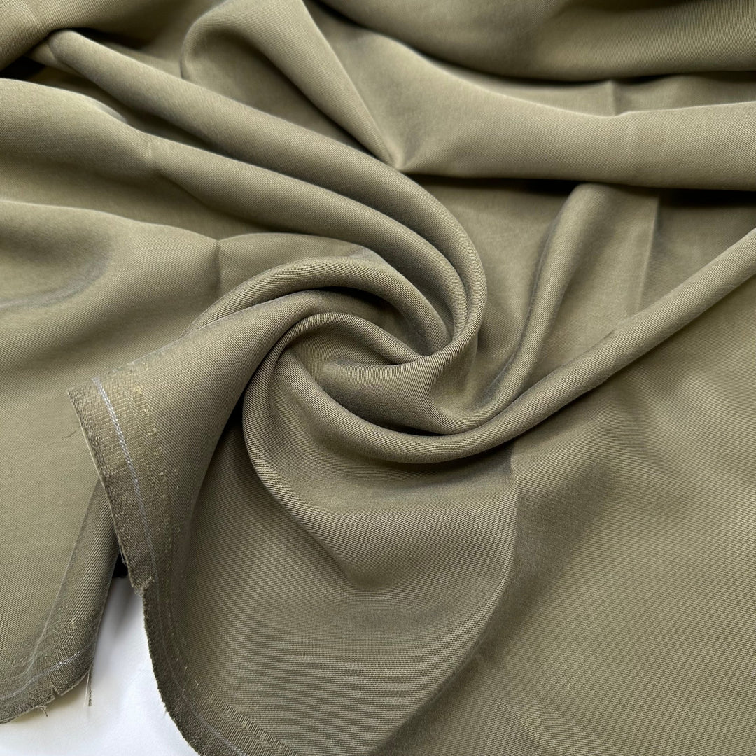 Olive You - Tencel Woven - Olive Green - Bundles - True Deadstock fabric Fabric by private - Sustainable Textile | FABCYCLE