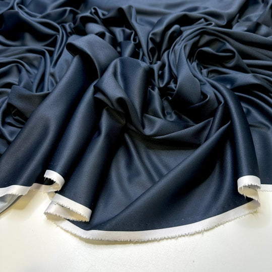 Olympic Sized Swimming Pool - Chitosante Poly Knit - Light Navy - Bundles - True Deadstock fabric Fabric by private - Sustainable Textile | FABCYCLE