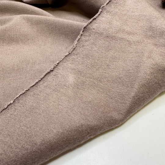 On Taupe Of The World - Jersey Fleece Bamboo Blend Knit - Beige - 0.95M Bundle - True Deadstock fabric Fabric by private - Sustainable Textile | FABCYCLE