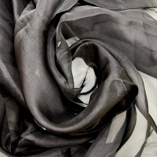 On The Guest List - Organza Silk Woven - Black - 1.65M Bundle - True Deadstock fabric Fabric by private - Sustainable Textile | FABCYCLE