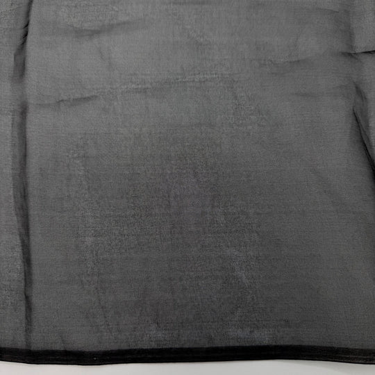 On The Guest List - Organza Silk Woven - Black - 1.65M Bundle - True Deadstock fabric Fabric by private - Sustainable Textile | FABCYCLE