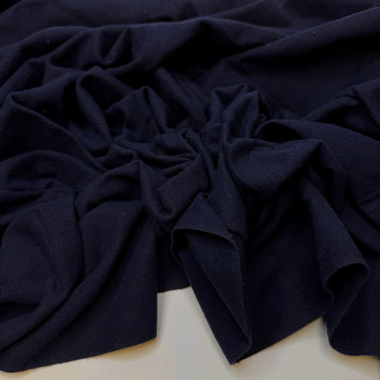 Once In A Blue Moon - Brushed Flanelette Cotton Woven - Navy - 2.15M Bundle - True Deadstock fabric Fabric by private - Sustainable Textile | FABCYCLE