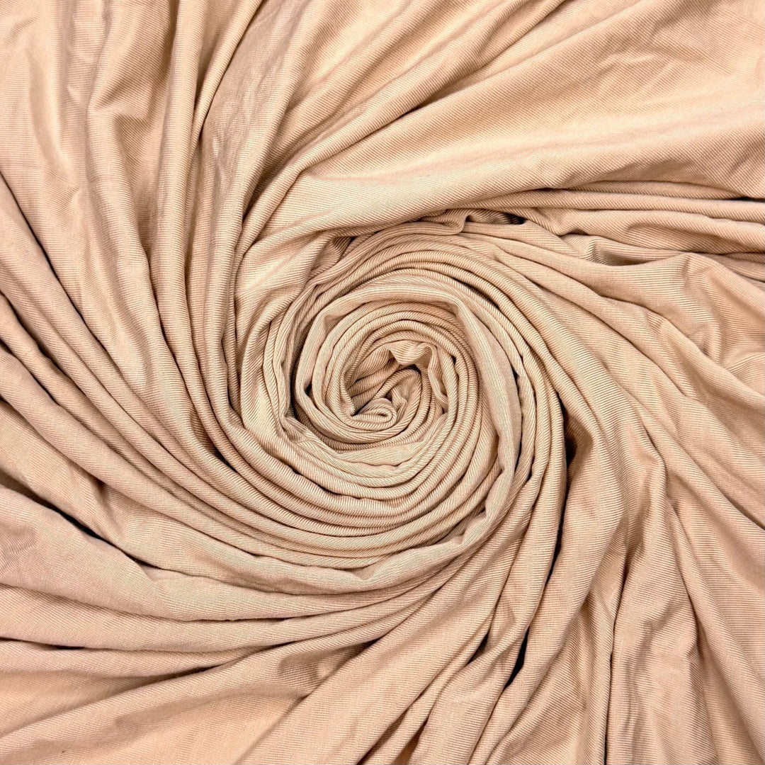 One More Hoodie - Jersey Bamboo Blend Knit - Light Beige - 0.95M Bundle - True Deadstock fabric Fabric by private - Sustainable Textile | FABCYCLE