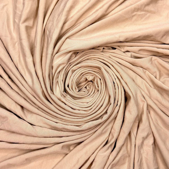 One More Hoodie - Jersey Bamboo Blend Knit - Light Beige - 0.95M Bundle - True Deadstock fabric Fabric by private - Sustainable Textile | FABCYCLE