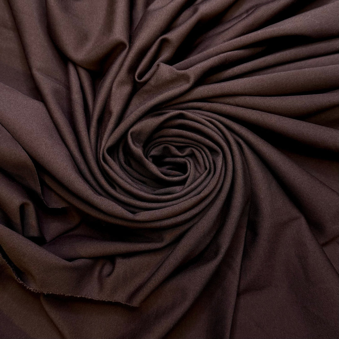 Only Good News - Ponte Polyester Blend Knit - Brown - 0.75M Bundle - True Deadstock fabric Fabric by private - Sustainable Textile | FABCYCLE