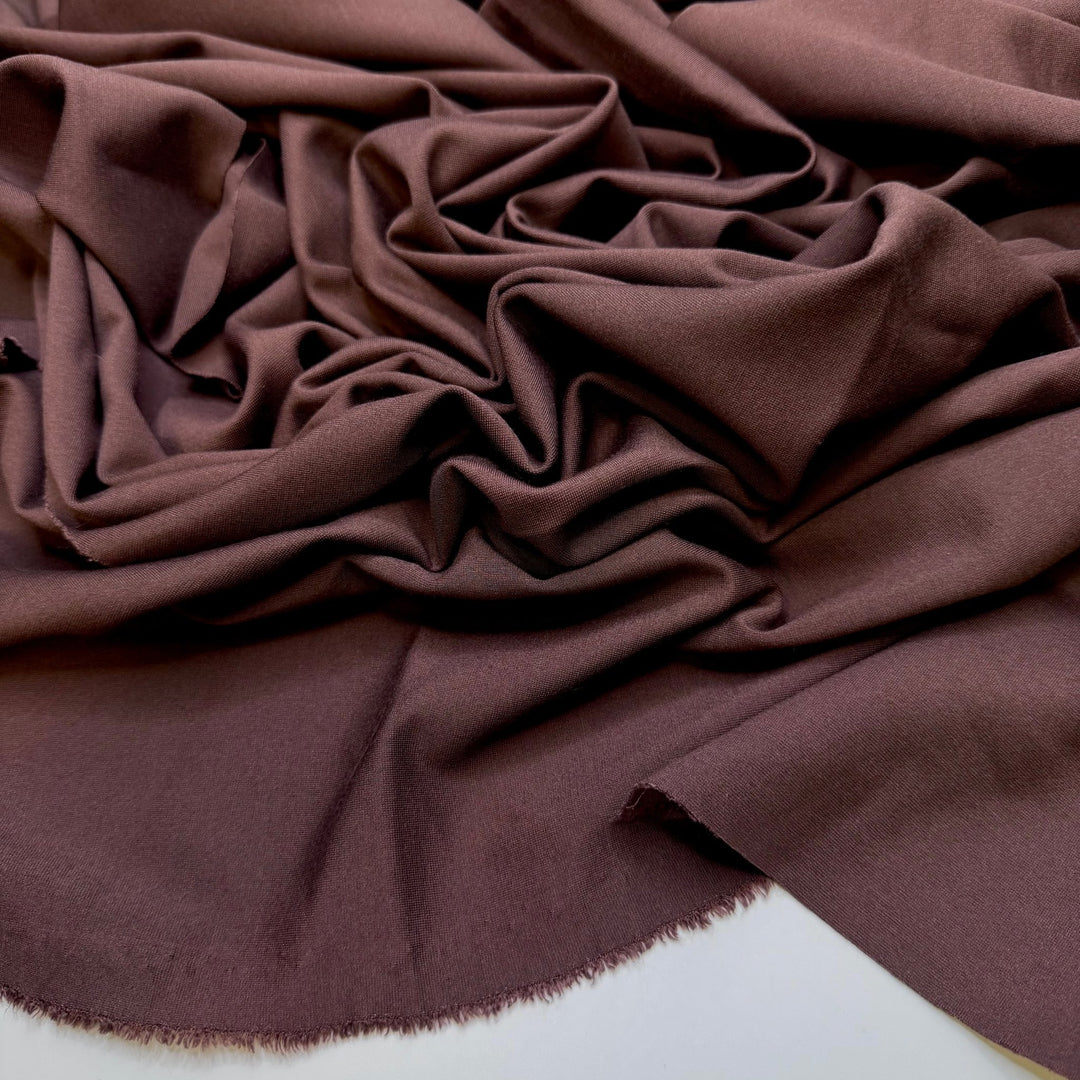 Only Good News - Ponte Polyester Blend Knit - Brown - 0.75M Bundle - True Deadstock fabric Fabric by private - Sustainable Textile | FABCYCLE