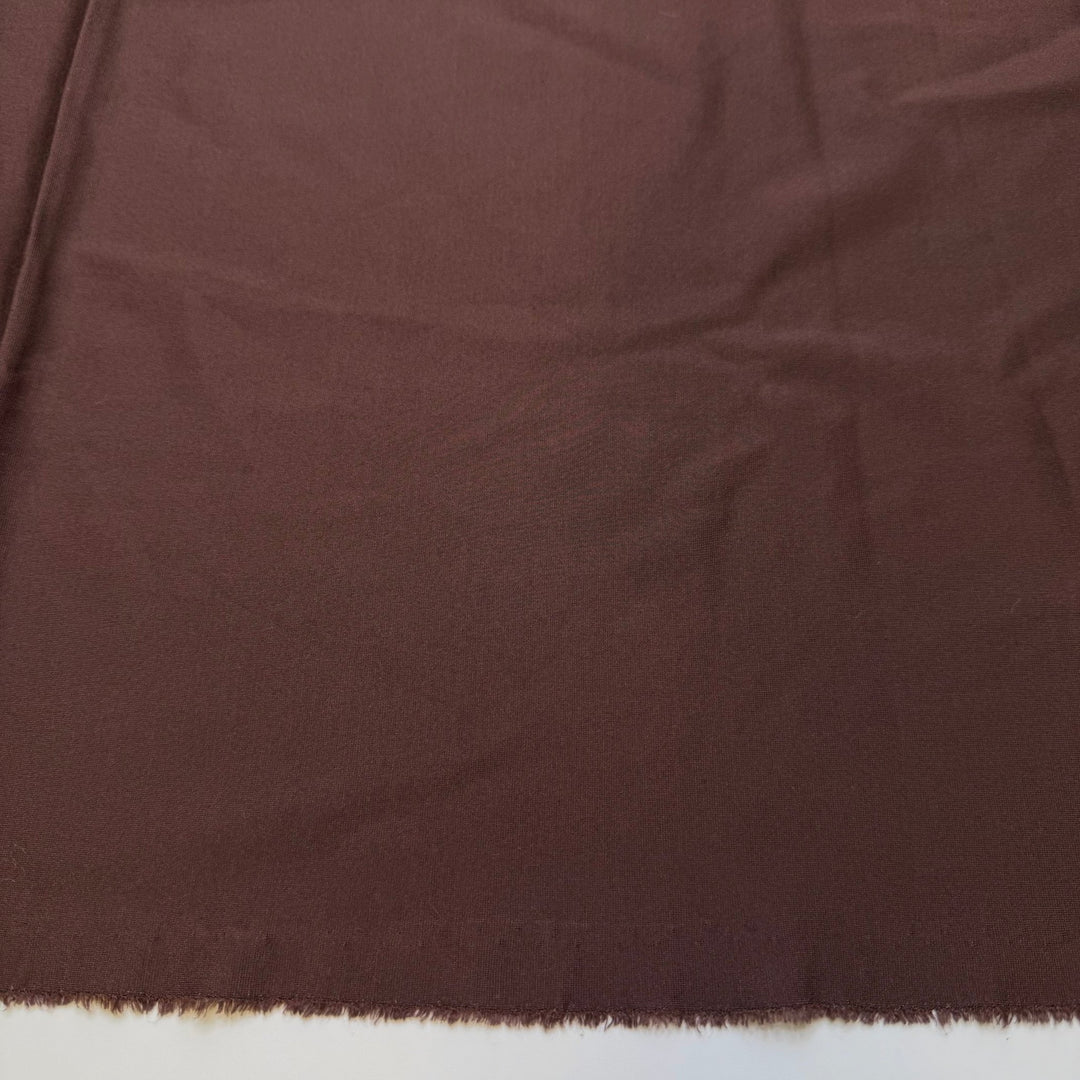 Only Good News - Ponte Polyester Blend Knit - Brown - 0.75M Bundle - True Deadstock fabric Fabric by private - Sustainable Textile | FABCYCLE