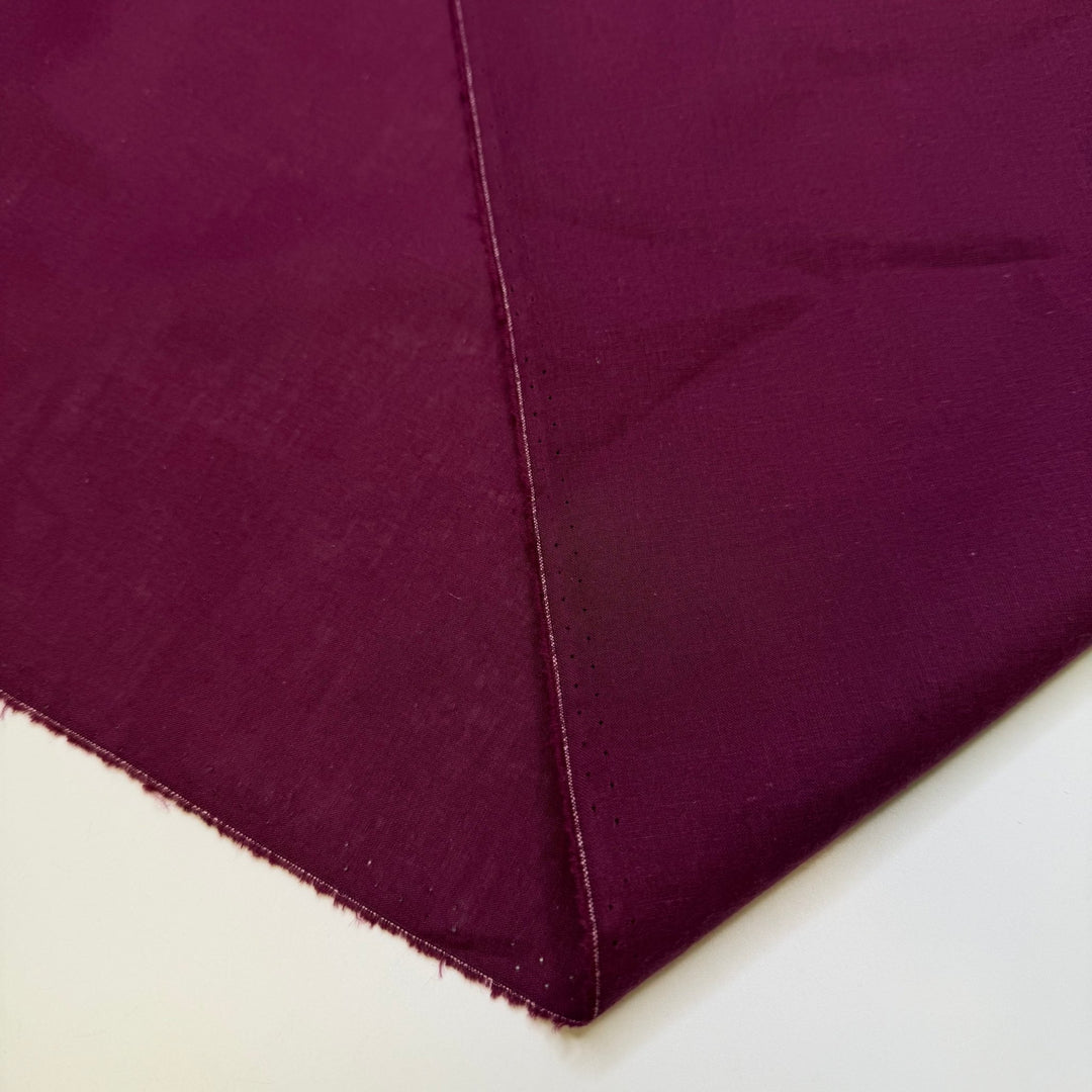 Oops, I Ate All The Cranberries - Cotton Blend Woven - Magenta - 3M Bundle - True Deadstock fabric Fabric by private - Sustainable Textile | FABCYCLE