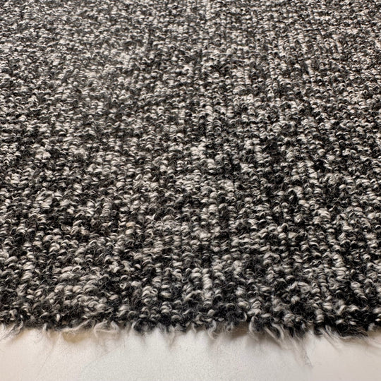Optimistically Pessimistic - Blanket Terry Polyester Blend Knit - Black/White - Bundles - True Deadstock fabric Fabric by private - Sustainable Textile | FABCYCLE