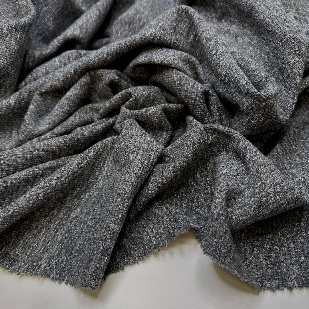 Oracle Pendulums - Rib Knit Cotton Blend Knit - Dark Grey - Bundles - True Deadstock fabric Fabric by private - Sustainable Textile | FABCYCLE