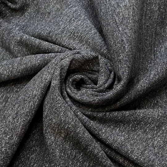 Oracle Pendulums - Rib Knit Cotton Blend Knit - Dark Grey - Bundles - True Deadstock fabric Fabric by private - Sustainable Textile | FABCYCLE