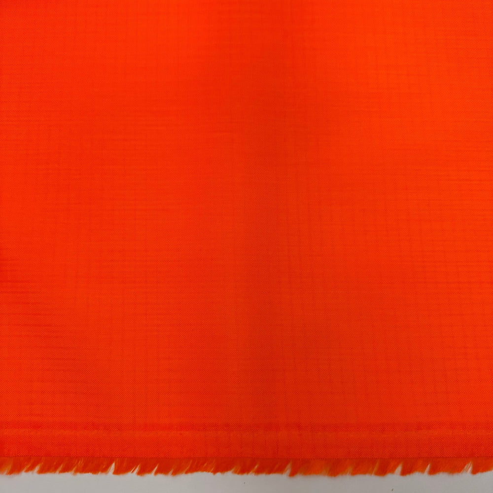 Orange You Glad I Didn't Say Banana - Waterproof Rip Stop Nylon/PU Woven - Orange - 2M Bundle - True Deadstock fabric Fabric by private - Sustainable Textile | FABCYCLE