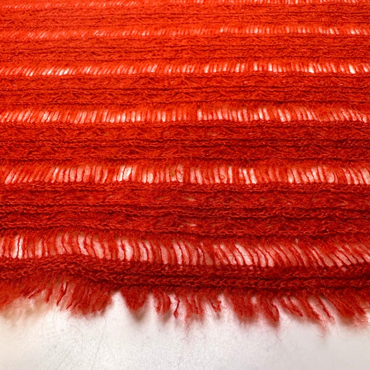 Orange You Glad - Synthetic Knit - Orange Abstract - Bundles - True Deadstock fabric Fabric by private - Sustainable Textile | FABCYCLE