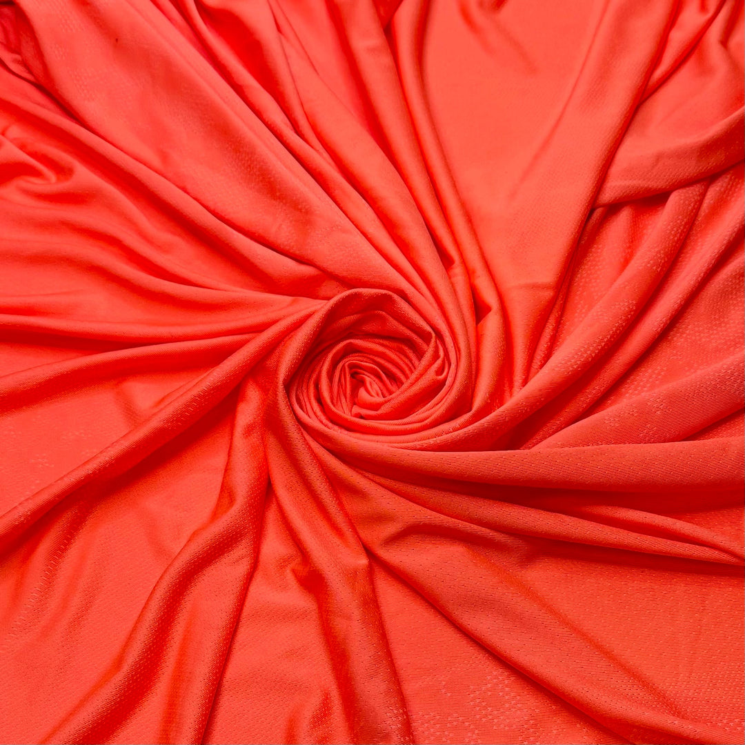 Orange You Glad We Met - Polyester Blend Knit - Light Orange/Pink - 2M Bundle - True Deadstock fabric Fabric by private - Sustainable Textile | FABCYCLE