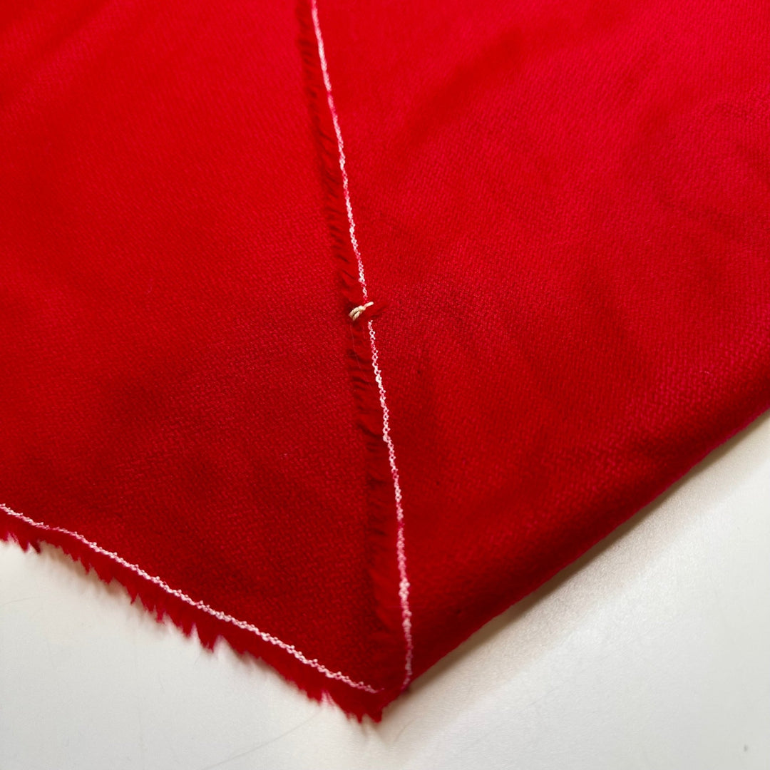 Orchard Date - Wool Woven - Red - 2M Bundle - True Deadstock fabric Fabric by private - Sustainable Textile | FABCYCLE